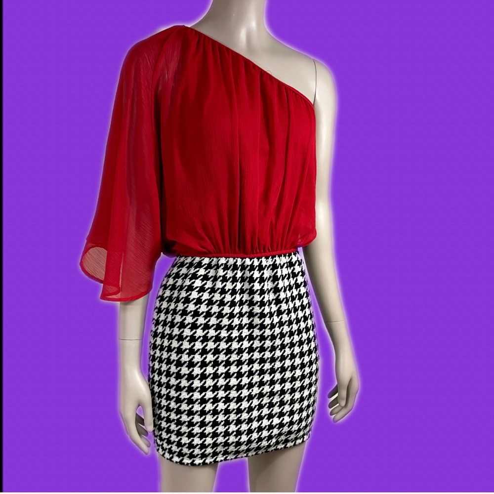 Judith March Houndstooth Dress